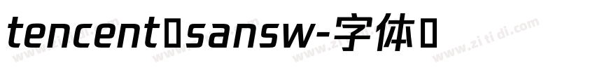 tencent sansw字体转换